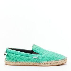 Jimmy Choo Vlad embossed scaled leather espadrilles